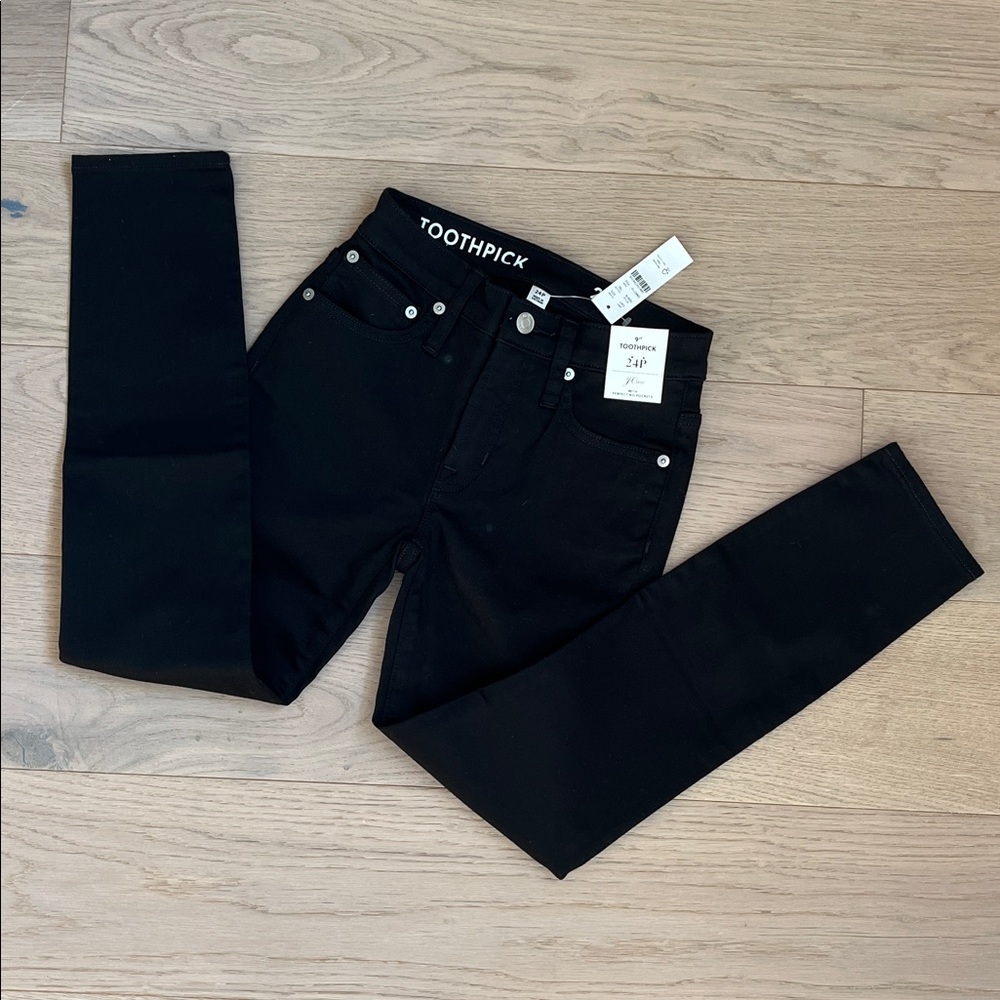 J. Crew Black Skinny Jeans 24P NWT